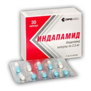 ИНДАПАМИД 2,5МГ. №30 КАПС. /ПРОИЗВОДСТВО МЕДИКАМЕНТОВ/ ИНДАПАМИД 2,5МГ. №30 КАПС. /ПРОИЗВОДСТВО МЕДИКАМЕНТОВ/