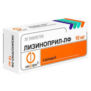 ЛИЗИНОПРИЛ 10МГ. №30 ТАБ. /ЛЕКФАРМ/ ЛИЗИНОПРИЛ 10МГ. №30 ТАБ. /ЛЕКФАРМ/
