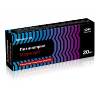 ЛИЗИНОПРИЛ МЕДИСОРБ 20МГ. №30 ТАБ. /МЕДИСОРБ/