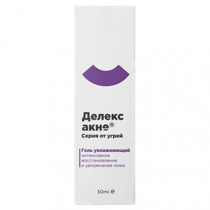ДЕЛЕКС АКНЕ ГЕЛЬ УВЛАЖН. 30МЛ. ТУБА ДЕЛЕКС АКНЕ ГЕЛЬ УВЛАЖН. 30МЛ. ТУБА