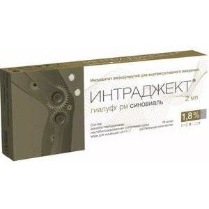 ИНТРАДЖЕКТ 1,8% 2МЛ. СР-ВО Д/ЗАМЕЩЕНИЯ СИНОВИНАЛ. ЖИДКОСТИ ШПРИЦ