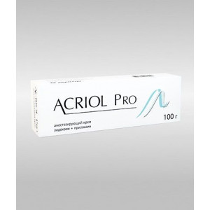АКРИОЛ ПРО 2,5%+2,5% 100Г. №1 КРЕМ Д/МЕСТ. И НАРУЖ.ПРИМ. ТУБА АКРИОЛ ПРО 2,5%+2,5% 100Г. №1 КРЕМ Д/МЕСТ. И НАРУЖ.ПРИМ. ТУБА