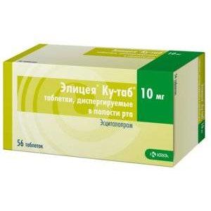 ЭЛИЦЕЯ КУ-ТАБ 10МГ. №56 ТАБ.ДИСПЕРГ. В ПОЛОСТИ РТА /KRKA/ ЭЛИЦЕЯ КУ-ТАБ 10МГ. №56 ТАБ.ДИСПЕРГ. В ПОЛОСТИ РТА /KRKA/