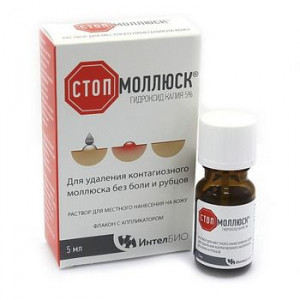 СТОПМОЛЛЮСК Р-Р Д/МЕСТ. НАНЕСЕНИЯ НА КОЖУ Д/УДАЛ. КОНТАГИОЗНОГО МОЛЛЮСКА 5МЛ. СТОПМОЛЛЮСК Р-Р Д/МЕСТ. НАНЕСЕНИЯ НА КОЖУ Д/УДАЛ. КОНТАГИОЗНОГО МОЛЛЮСКА 5МЛ.