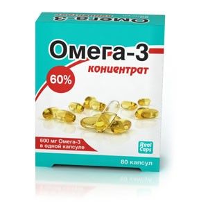 ОМЕГА-3 60% 1000МГ. №80 КАПС. /РЕАЛКАПС/ ОМЕГА-3 60% 1000МГ. №80 КАПС. /РЕАЛКАПС/