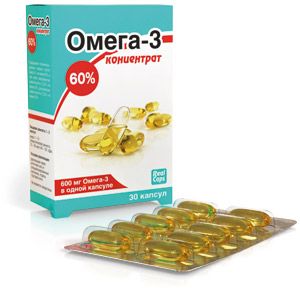 ОМЕГА-3 60% 1000МГ. №30 КАПС. /РЕАЛКАПС/ ОМЕГА-3 60% 1000МГ. №30 КАПС. /РЕАЛКАПС/