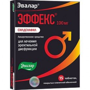 ЭФФЕКС СИЛДЕНАФИЛ 100МГ. №4 ТАБ. П/П/О /ЭВАЛАР/ ЭФФЕКС СИЛДЕНАФИЛ 100МГ. №4 ТАБ. П/П/О /ЭВАЛАР/