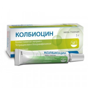 КОЛБИОЦИН 5Г. ГЛ. МАЗЬ ТУБА КОЛБИОЦИН 5Г. ГЛ. МАЗЬ ТУБА