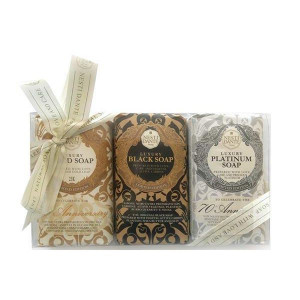 НЕСТИ ДАНТЕ МЫЛО НАБОР ЮБИЛЕЙНОЕ (ЗОЛ.+ПЛАТИН.+ЧЕРН.) 250Г. №3 [NESTI DANTE]