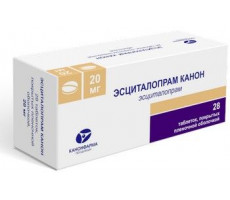ЭСЦИТАЛОПРАМ КАНОН 20МГ. №28 ТАБ. П/П/О