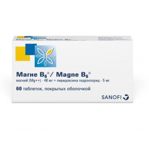 МАГНЕ В6 №60 ТАБ. П/О МАГНЕ В6 №60 ТАБ. П/О