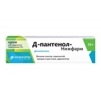 Д-ПАНТЕНОЛ-НИЖФАРМ 5% 25Г. КРЕМ Д/НАРУЖ.ПРИМ. ТУБА