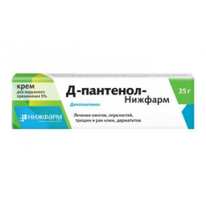 Д-ПАНТЕНОЛ-НИЖФАРМ 5% 25Г. КРЕМ Д/НАРУЖ.ПРИМ. ТУБА Д-ПАНТЕНОЛ-НИЖФАРМ 5% 25Г. КРЕМ Д/НАРУЖ.ПРИМ. ТУБА