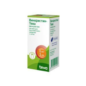 ВИНКРИСТИН-ТЕВА 1МГ/МЛ. 1МЛ. №1 Р-Р Д/В/В ФЛ. /ТЕВА/ФАРМАХЕМИ/ ВИНКРИСТИН-ТЕВА 1МГ/МЛ. 1МЛ. №1 Р-Р Д/В/В ФЛ. /ТЕВА/ФАРМАХЕМИ/