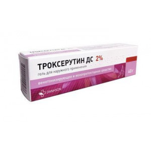 ТРОКСЕРУТИН ДС 2% 40Г. ГЕЛЬ Д/НАРУЖ.ПРИМ. ТУБА ТРОКСЕРУТИН ДС 2% 40Г. ГЕЛЬ Д/НАРУЖ.ПРИМ. ТУБА