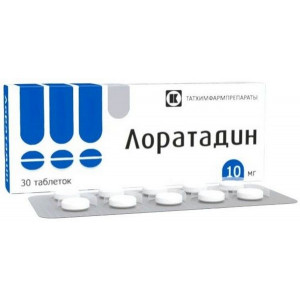ЛОРАТАДИН 10МГ. №30 ТАБ. /ТАТХИМФАРМ/ ЛОРАТАДИН 10МГ. №30 ТАБ. /ТАТХИМФАРМ/