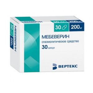МЕБЕВЕРИН 200МГ. №30 КАПС.ПРОЛОНГ.ВЫСВ. /ВЕРТЕКС/ МЕБЕВЕРИН 200МГ. №30 КАПС.ПРОЛОНГ.ВЫСВ. /ВЕРТЕКС/