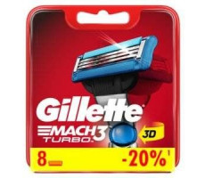 ЖИЛЛЕТ МАЧ 3 ТУРБО КАССЕТЫ №8 [GILLETTE]