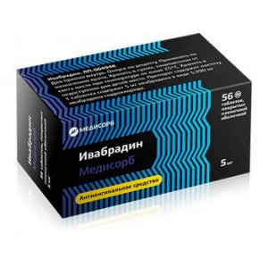 ИВАБРАДИН МЕДИСОРБ 5МГ. №56 ТАБ. П/О /МЕДИСОРБ/ ИВАБРАДИН МЕДИСОРБ 5МГ. №56 ТАБ. П/О /МЕДИСОРБ/