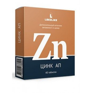 ЦИНК АП 300МГ. №40 ТАБ. П/О ЦИНК АП 300МГ. №40 ТАБ. П/О