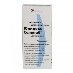 ЮНИДОКС СОЛЮТАБ 100МГ. №10 ТАБ.ДИСПЕРГ. /АСТЕЛЛАС/ ЮНИДОКС СОЛЮТАБ 100МГ. №10 ТАБ.ДИСПЕРГ. /АСТЕЛЛАС/