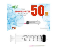 СФМ ШПРИЦ 50МЛ. 3-Х КОМП. 1,2X40ММ 18G №25 [SFM]