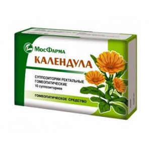 КАЛЕНДУЛА №10 СУПП.РЕКТ. ГОМЕОПАТ. /МОСФАРМА/ КАЛЕНДУЛА №10 СУПП.РЕКТ. ГОМЕОПАТ. /МОСФАРМА/