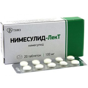 НИМЕСУЛИД-ЛЕКТ 100МГ. №20 ТАБ. /ПАТЕНТ-ФАРМ/ТЮМЕНСКИЙ ХФЗ/ НИМЕСУЛИД-ЛЕКТ 100МГ. №20 ТАБ. /ПАТЕНТ-ФАРМ/ТЮМЕНСКИЙ ХФЗ/