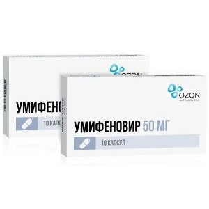 УМИФЕНОВИР 50МГ. №10 КАПС. /АТОЛЛ/ОЗОН/ УМИФЕНОВИР 50МГ. №10 КАПС. /АТОЛЛ/ОЗОН/