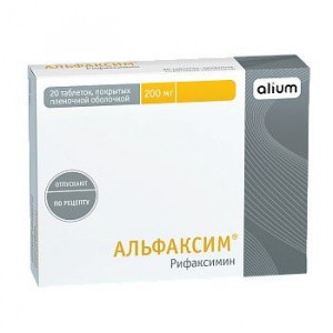 АЛЬФАКСИМ 200МГ. №20 ТАБ. П/П/О /ОБОЛЕНСКОЕ/ АЛЬФАКСИМ 200МГ. №20 ТАБ. П/П/О /ОБОЛЕНСКОЕ/