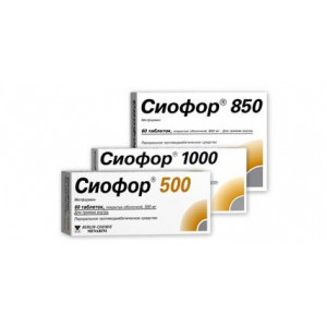 СИОФОР 1000 №60 ТАБ. П/П/О /БЕРЛИН ХЕМИ/ СИОФОР 1000 №60 ТАБ. П/П/О /БЕРЛИН ХЕМИ/