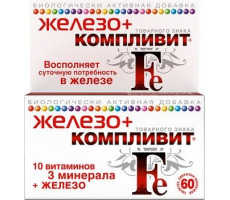 КОМПЛИВИТ ЖЕЛЕЗО ПЛЮС №60 ТАБ. П/О
