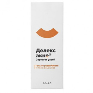 ДЕЛЕКС АКНЕ ГЕЛЬ ФОРТЕ 20МЛ. ТУБА ДЕЛЕКС АКНЕ ГЕЛЬ ФОРТЕ 20МЛ. ТУБА