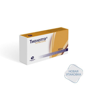 ТИОЛЕПТА 300МГ. №30 ТАБ. П/О /КАНОНФАРМА/ ТИОЛЕПТА 300МГ. №30 ТАБ. П/О /КАНОНФАРМА/