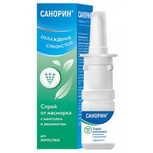 САНОРИН 0,1% 10МЛ. №1 МЕНТОЛ+ЭВКАЛИПТ НАЗАЛ.СПРЕЙ ФЛ. САНОРИН 0,1% 10МЛ. №1 МЕНТОЛ+ЭВКАЛИПТ НАЗАЛ.СПРЕЙ ФЛ.
