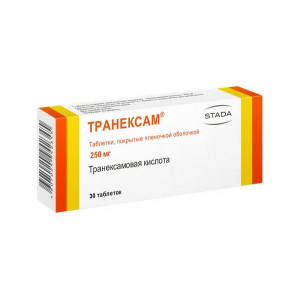 ТРАНЕКСАМ 250МГ. №30 ТАБ. П/П/О /НИЖФАРМ/ ТРАНЕКСАМ 250МГ. №30 ТАБ. П/П/О /НИЖФАРМ/