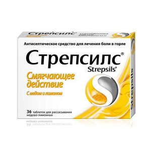СТРЕПСИЛС МЕД+ЛИМОН №36 ТАБ. Д/РАСС. СТРЕПСИЛС МЕД+ЛИМОН №36 ТАБ. Д/РАСС.