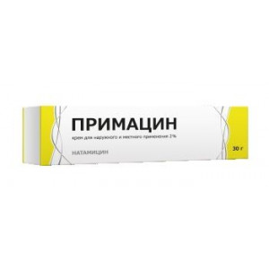 ПРИМАЦИН 2% 30Г. №1 КРЕМ Д/МЕСТ. И НАРУЖ.ПРИМ. ТУБА ПРИМАЦИН 2% 30Г. №1 КРЕМ Д/МЕСТ. И НАРУЖ.ПРИМ. ТУБА
