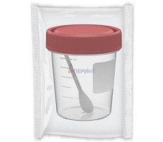 КОНТЕЙНЕР Д/СБОРА БИОМАТЕРИАЛА 60МЛ. КРЫШКА+ЛОЖКА И/У (БАНКА)