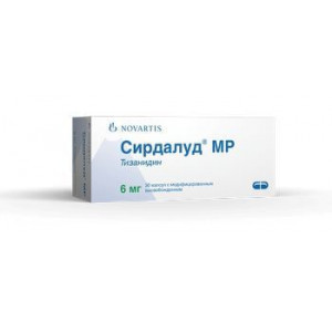 СИРДАЛУД МР 6МГ. №30 КАПС. МОДИФ.ВЫСВ. /НОВАРТИС/