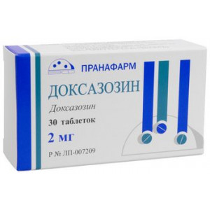 ДОКСАЗОЗИН 2МГ. №30 ТАБ. /ПРАНАФАРМ/ ДОКСАЗОЗИН 2МГ. №30 ТАБ. /ПРАНАФАРМ/