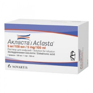 АКЛАСТА 50МКГ/МЛ. 100МЛ. №1 Р-Р Д/ИНФ. ФЛ. /НОВАРТИС/ АКЛАСТА 50МКГ/МЛ. 100МЛ. №1 Р-Р Д/ИНФ. ФЛ. /НОВАРТИС/