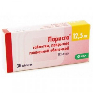 ЛОРИСТА 12,5МГ. №30 ТАБ. П/П/О /KRKA/ ЛОРИСТА 12,5МГ. №30 ТАБ. П/П/О /KRKA/
