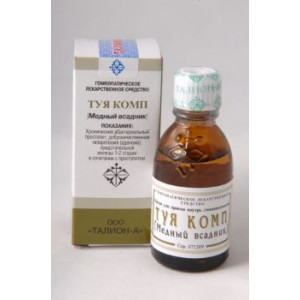 ТУЯ КОМП (МЕДНЫЙ ВСАДНИК) 25МЛ. КАПЛИ ГОМЕОПАТ. Д/ПРИЕМА ВНУТРЬ ФЛ./КАП.