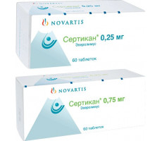 СЕРТИКАН 0,25МГ. №60 ТАБ. /НОВАРТИС/