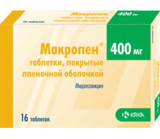 МАКРОПЕН 400МГ. №16 ТАБ. П/П/О /KRKA/
