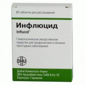 ИНФЛЮЦИД №60 ТАБ. Д/РАСС. ГОМЕОПАТ. ИНФЛЮЦИД №60 ТАБ. Д/РАСС. ГОМЕОПАТ.