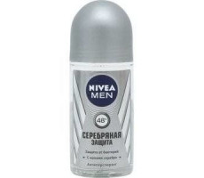 НИВЕЯ ДЕО-РОЛ. СЕРЕБРЯНАЯ ЗАЩИТА МУЖ. 50МЛ. [NIVEA]