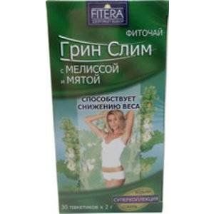 ГРИН СЛИМ ФИТОЧАЙ МЯТА+МЕЛИССА 2Г. №30 ПАК. ГРИН СЛИМ ФИТОЧАЙ МЯТА+МЕЛИССА 2Г. №30 ПАК.