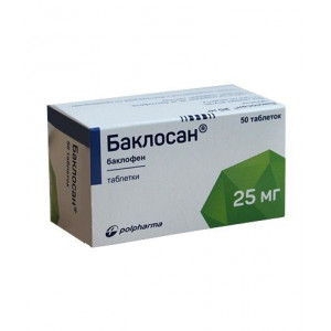 БАКЛОСАН 25МГ. №50 ТАБ. /ПОЛЬФАРМА/ БАКЛОСАН 25МГ. №50 ТАБ. /ПОЛЬФАРМА/